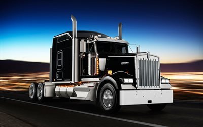 kenworth w900, american trucks, cargo-transport, traktor, w-900, kenworth