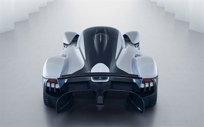 Aston Martin Valkyrie, 2018, Top view, sports car, racing car, Red Bull, Aston Martin