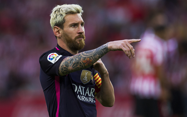 4k, Leo Messi, match, les stars du football, La Liga, Lionel Messi, le FC Barcelone