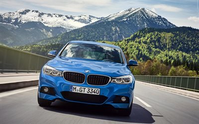 BMW 3 Serisi Gran Turismo, F34, 2017 araba, yol, Alman otomobil, BMW
