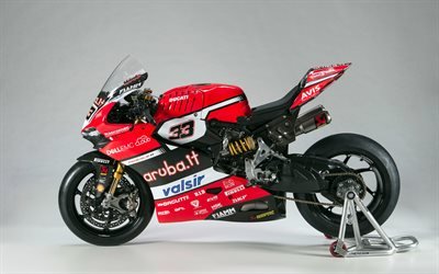 A Ducati Racing Panigale R, 2017 motos, 4k, Aruba World Sbk, sportbikes, Marco Melandri, piloto, MotoGP