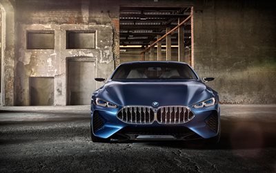4k, BMW 8-Series, 2017 cars, german cars, BMW 8, supercars, BMW