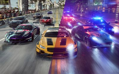 Need For Speed Calor, cartel, 2019 juegos, NFS, simulador de carreras, NFSH