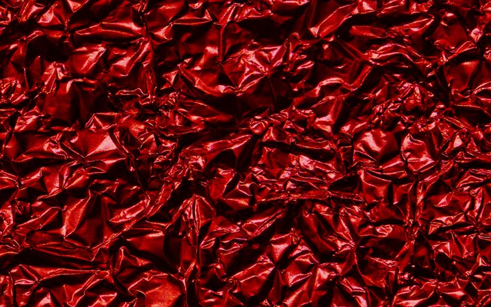 red foil texture, crumpled foil texture, red foil background, foil texture, glitter paper texture