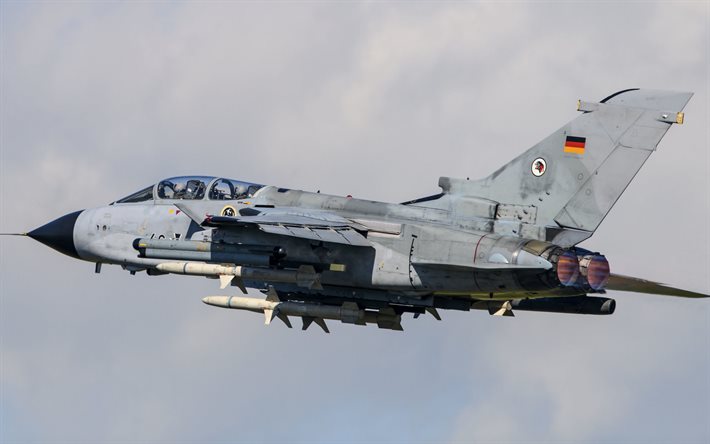Panavia Tornado, caza-bombardero de la Fuerza A&#233;rea alemana, la Luftwaffe, la Bundeswehr, alem&#225;n aviones militares