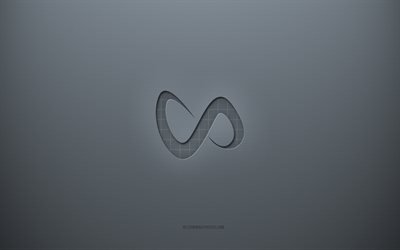 Logotipo dj snake, fundo criativo cinza, emblema DJ Snake, textura de papel cinza, DJ Snake, fundo cinza, logotipo DJ Snake 3d