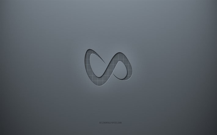 Logo DJ Snake, fond cr&#233;atif gris, embl&#232;me DJ Snake, texture de papier gris, DJ Snake, fond gris, logo DJ Snake 3D