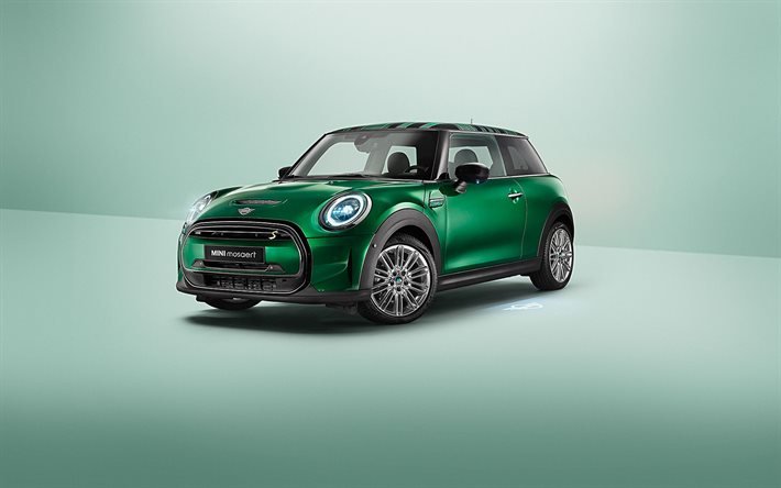 MINI Cooper SE mosaert Edition, studio, 2021 auto, tuning, F56, auto compatte, 2021 MINI Cooper, MINI