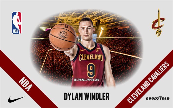 Dylan Windler, Cleveland Cavaliers, Amerikan Basketbol Oyuncusu, NBA, portre, ABD, basketbol, Rocket Mortgage FieldHouse, Cleveland Cavaliers logosu