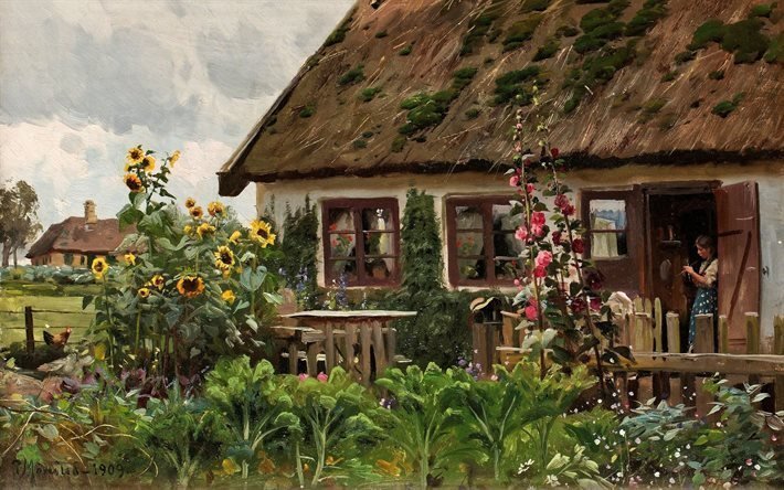 den danska konstn&#228;ren, 1909, canvas, olja