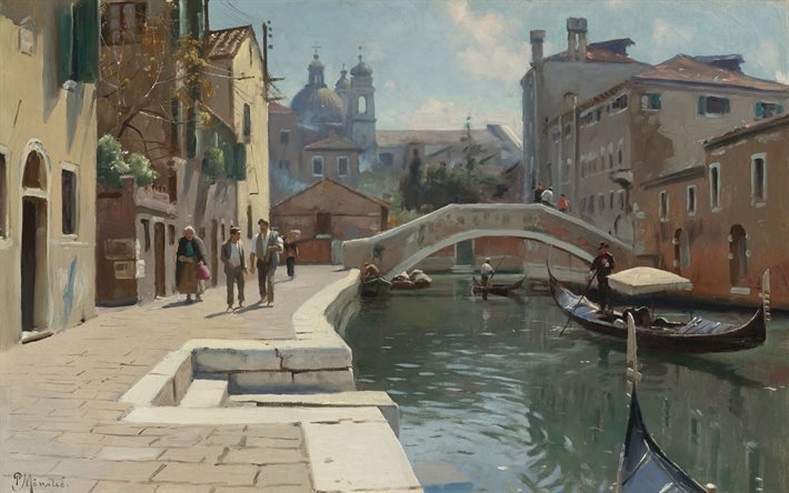 venetsia, tanskalainen taiteilija, 1928
