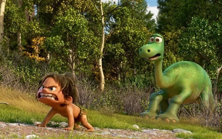 2015, buen dinosaurio, de dibujos animados
