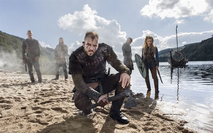 gustaf skarsgard, canadian-irish tv series, swedish actor, vikings, floki