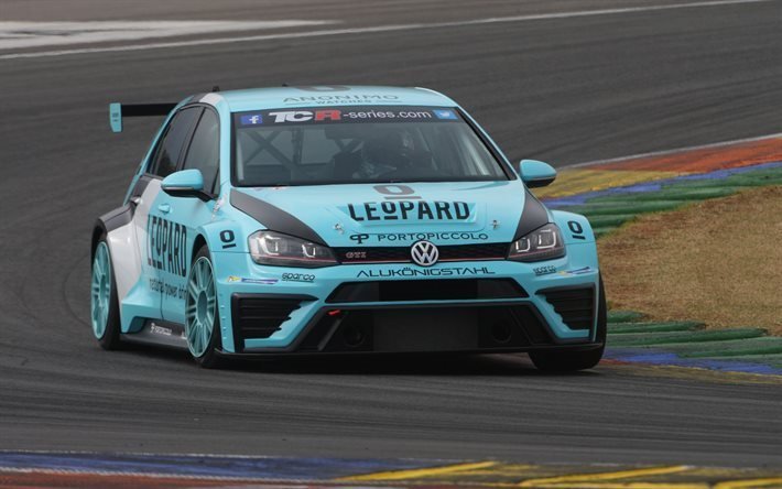 voiture de course, la piste de magny-cours, golf, france, volkswagen, gti tcr