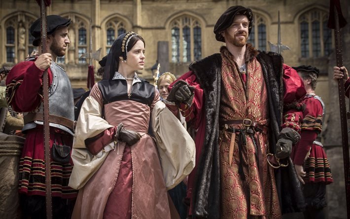 claire foy, sarja, damian lewis, henry viii, wolf hall, anne boleyn