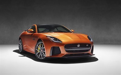 jaguar, sports coupe, f-type svr, 2016