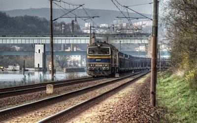 railroad, locomotive, czech republic