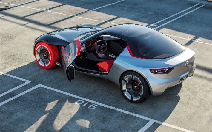 2016, opel, concepto, coche deportivo