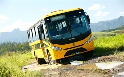 brazil, marco polo, school bus, marcopolo