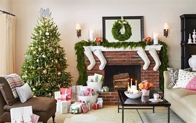 الشموع, شجرة, الهدايا, السنة الجديدة