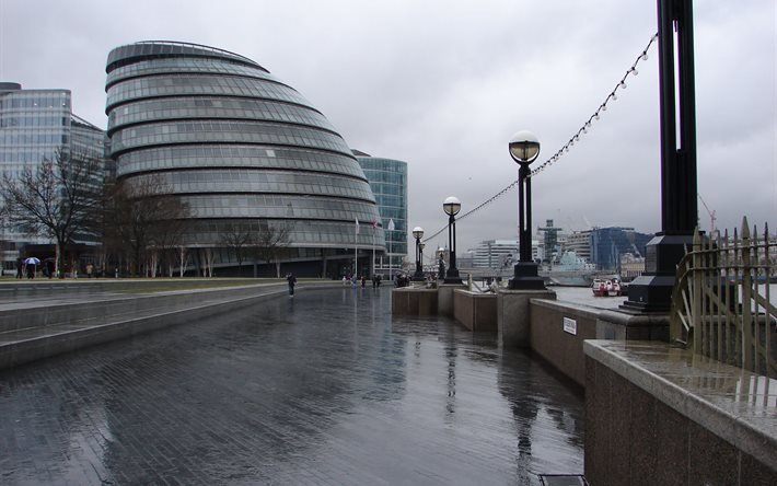 city hall, thames embankment, london