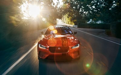 4k, Jaguar XE SV Project 8, 2018 cars, tuning, road, supercars, Jaguar