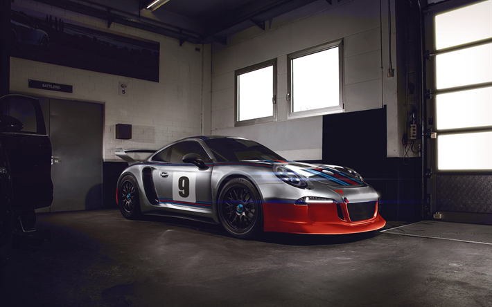 Porsche 911 GT3, sportcars, Bilar 2018, garage, tyska bilar, Porsche