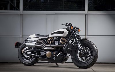 Harley-Davidson Future Custom, 4k, 2021 bikes, superbikes, Harley-Davidson