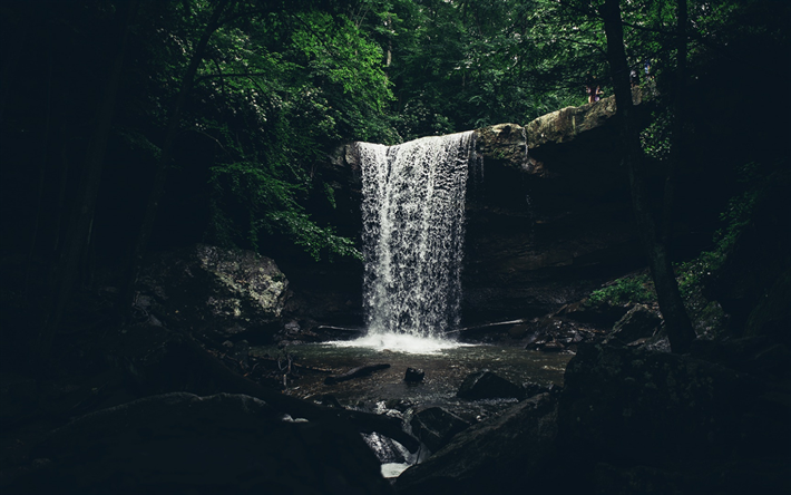bela cachoeira, lugares secretos, lago, rock, floresta, ecologia, meio ambiente