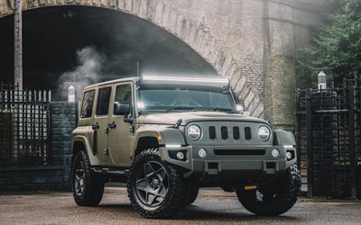 Jeep Wrangler, Kahn Design, 2019, esterno, SUV, tuning Wrangler, auto americane, Jeep
