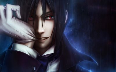 Sebastian Michaelis, manga, Kuroshitsuji, protagonist, Black Butler, demon, Sebasuchan Mikaerisu