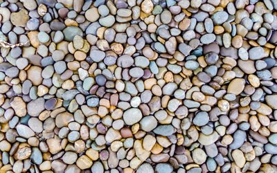 galets texture, de petites pierres de la texture, de la mer de cailloux, pierre fond, cailloux arri&#232;re-plan, des mat&#233;riaux naturels de la texture