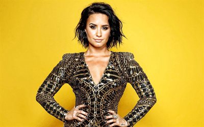 Demi Lovato, muotokuva, amerikkalainen laulaja, photoshoot, kaunis mekko, amerikkalainen n&#228;yttelij&#228;, american star
