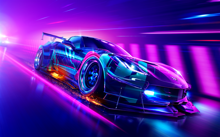 Descargar fondos de pantalla Need for Speed Calor, cartel, 2019 juegos, simulador de carreras ...