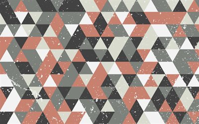 retro abstraction background, creative triangles background, retro texture, retro backgrounds