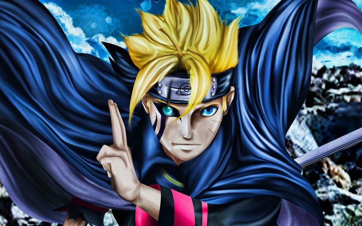 Boruto Uzumaki, 3D -konst, Naruto -karakt&#228;rer, huvudperson, Sharingan, Naruto, manga, Uzumaki Boruto, samurai, Boruto Uzumaki Naruto