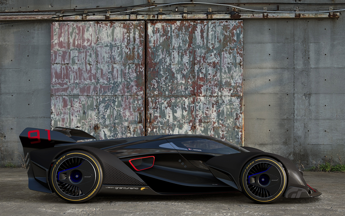 McLaren Ultimate, Vision Gran Turismo, 2017, Concept, side view, supercar, racing cars