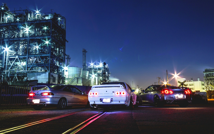 ダウンロード画像 Acura Integra 日産スカイライン R32 Nissan Gt R チューニング 日本車 夜 日産 Acura フリー のピクチャを無料デスクトップの壁紙