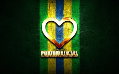 Amo Pindamonhangaba, citt&#224; brasiliane, iscrizione d&#39;oro, Brasile, cuore d&#39;oro, Pindamonhangaba, citt&#224; preferite, Love Pindamonhangaba