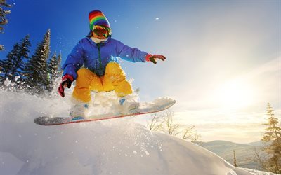 snowboarding, mountain, winter, extreme, snowboard, extreme sports
