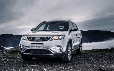 Geely Boyue, 4k, 2018 voitures, tout-terrain, v&#233;hicules multisegments, Geely