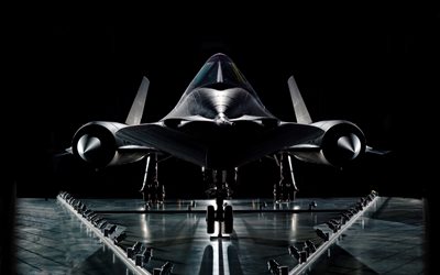 Lockheed SR-71 Blackbird, 4k, avi&#245;es de combate, For&#231;a A&#233;rea dos EUA, Melro-preto