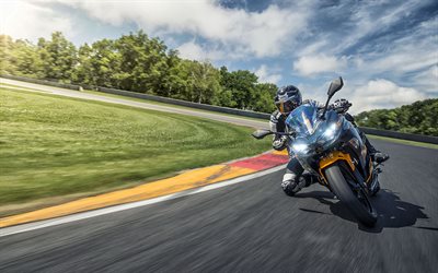 Kawasaki Ninja 400 ABS SE, pista de carreras, 2018 bicicletas, sportsbikes, EX400GJFA, Kawasaki