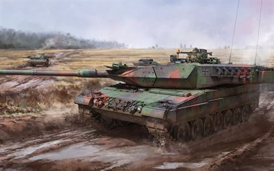 Leopard 2, MBT, Leopard 2A6, German main battle tank, Bundeswehr, German ground forces, Germany, tanks