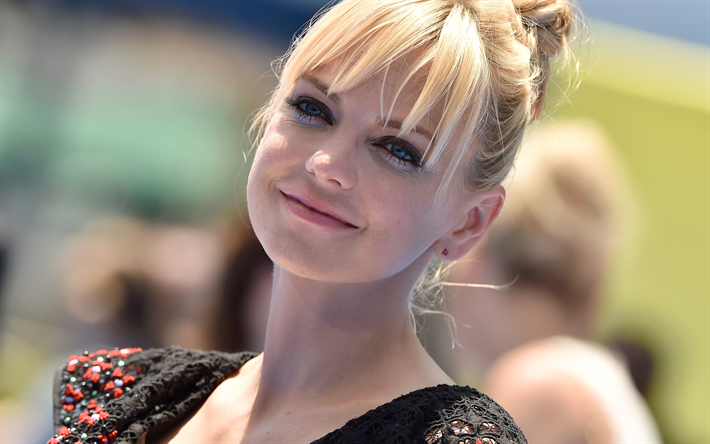 Anna Faris, 4k, Hollywood, l&#39;actrice am&#233;ricaine, belle femme, blonde