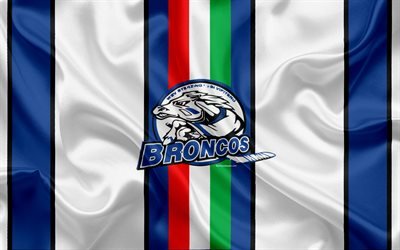 Broncos Sterzing Vipiteno hc, 4k, Italian hockey club, logo, emblem, Alps Hockey League, Serie A, Vipiteno, Italy, hockey, WSV Sterzing Broncos