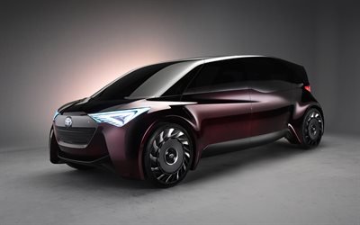 Toyota Multa-Passeio De Conforto, Conceito, 2017, 4k, carros do futuro, carros novos, Carros japoneses, Toyota