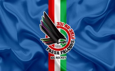 Fassa HC, 4k, Italian hockey club, Fassa logo, emblem, Alps Hockey League, Serie A, Canazei, Italy, hockey