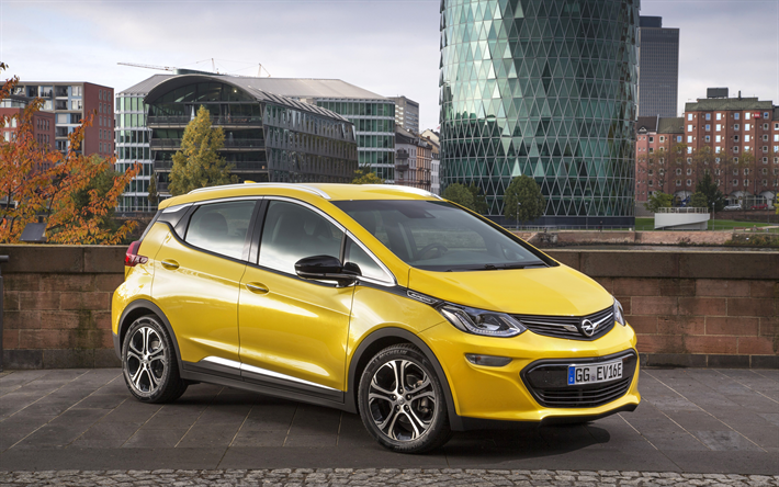 Opel manera ampera-E, 4k, 2018, los coches, la nueva manera ampera, los coches alemanes, Opel