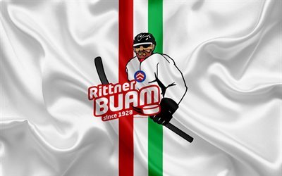 Ritten Sport HC, 4k, Italian hockey club, logo, emblem, Alps Hockey League, flag of Italy, Serie A, Ritten, Italy, hockey, Ritten HC